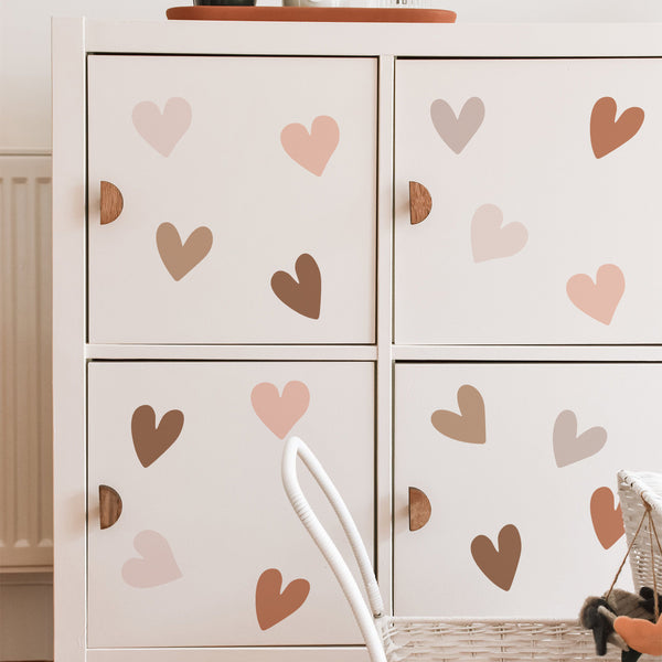Soft Hearts Wall Stickers